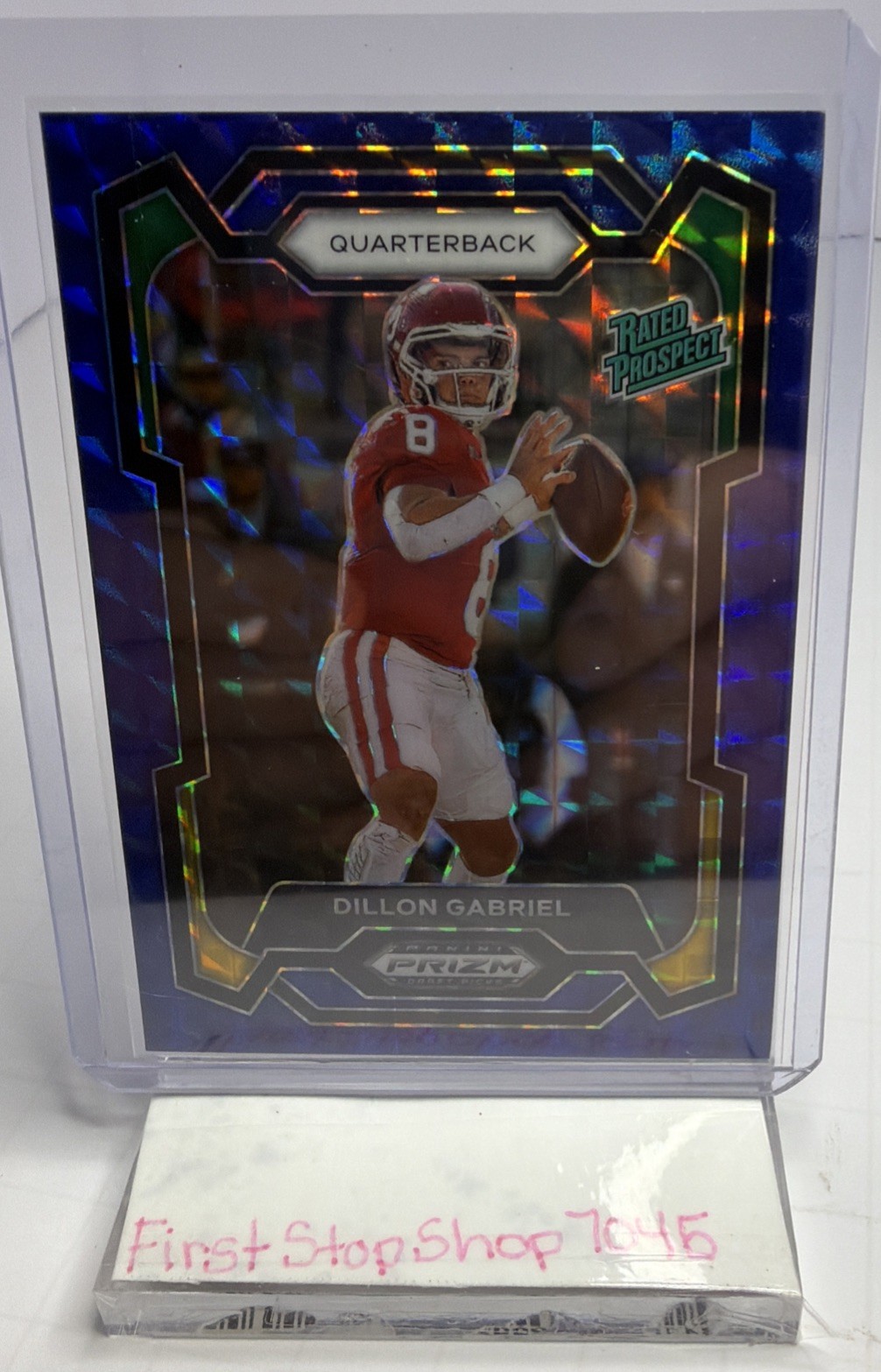 Dillon Gabriel 2024 Draft Picks #197 Rated Prospect Blue Finite Prizm /89 K487