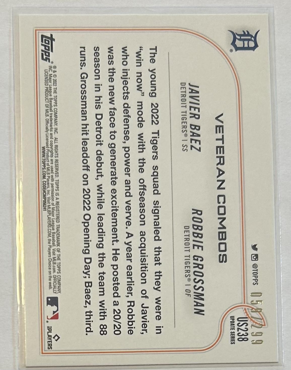 2022 Topps Update #US238 Dancing In Detroit Orange Rainbow Foil #/299