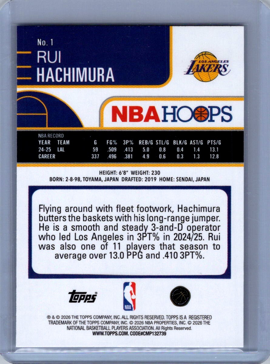 2025-26 Hoops #1 Rui Hachimura