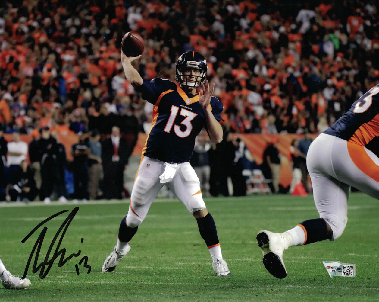 Trevor Siemian Autographed/Signed Denver Broncos 8×10 Photo FAN 34032