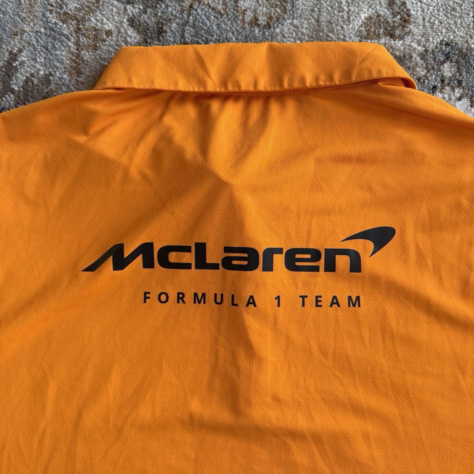 McLaren Formula 1 Team Shirt Mens 3XL Orange Castore Racing Polo F1 Uniform Top