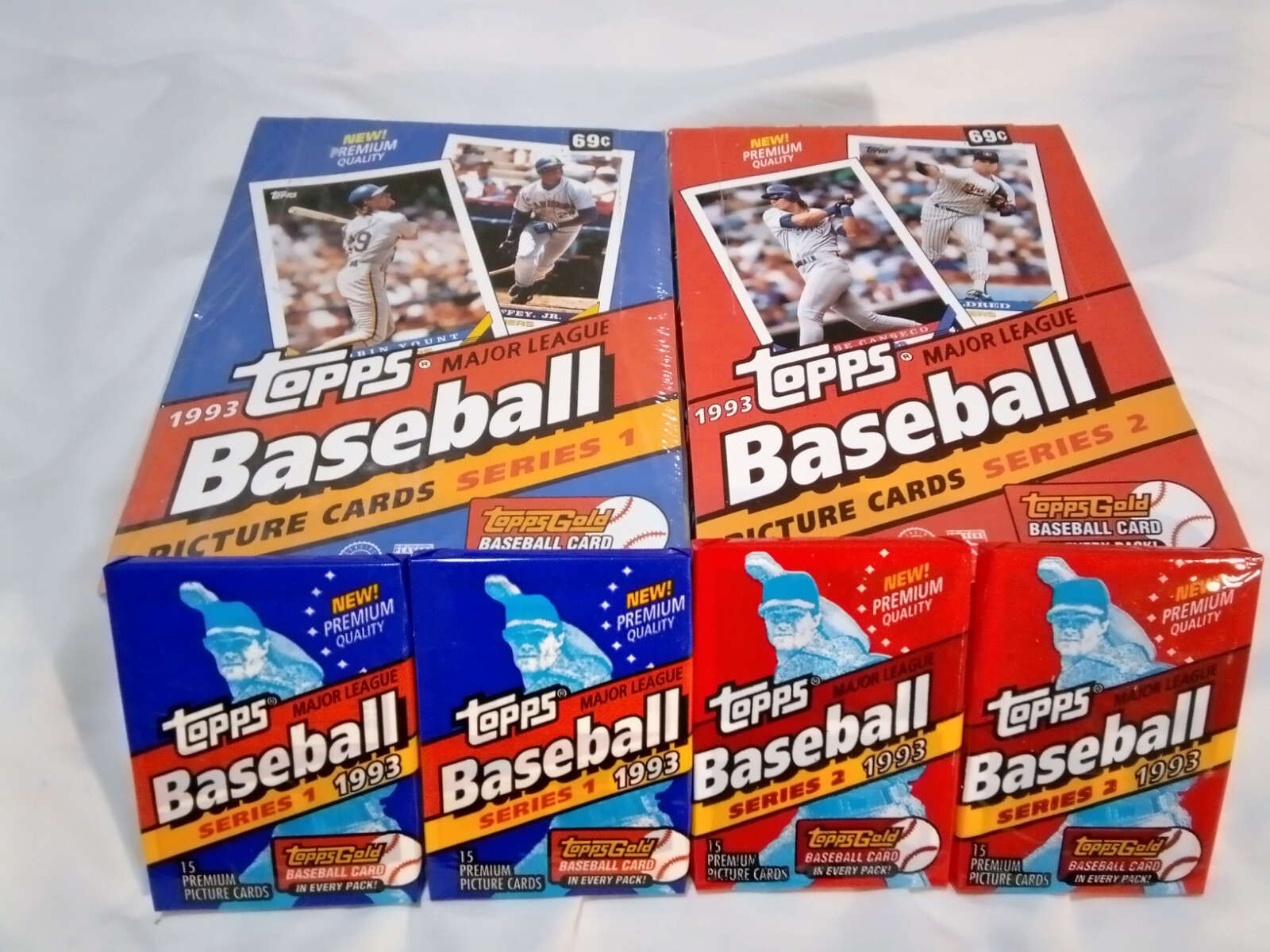 1984-1995 TOPPS BASEBALL CARDS 13 WAX PACKS PLUS 3 RAK PACKS GREAT COLLECTION