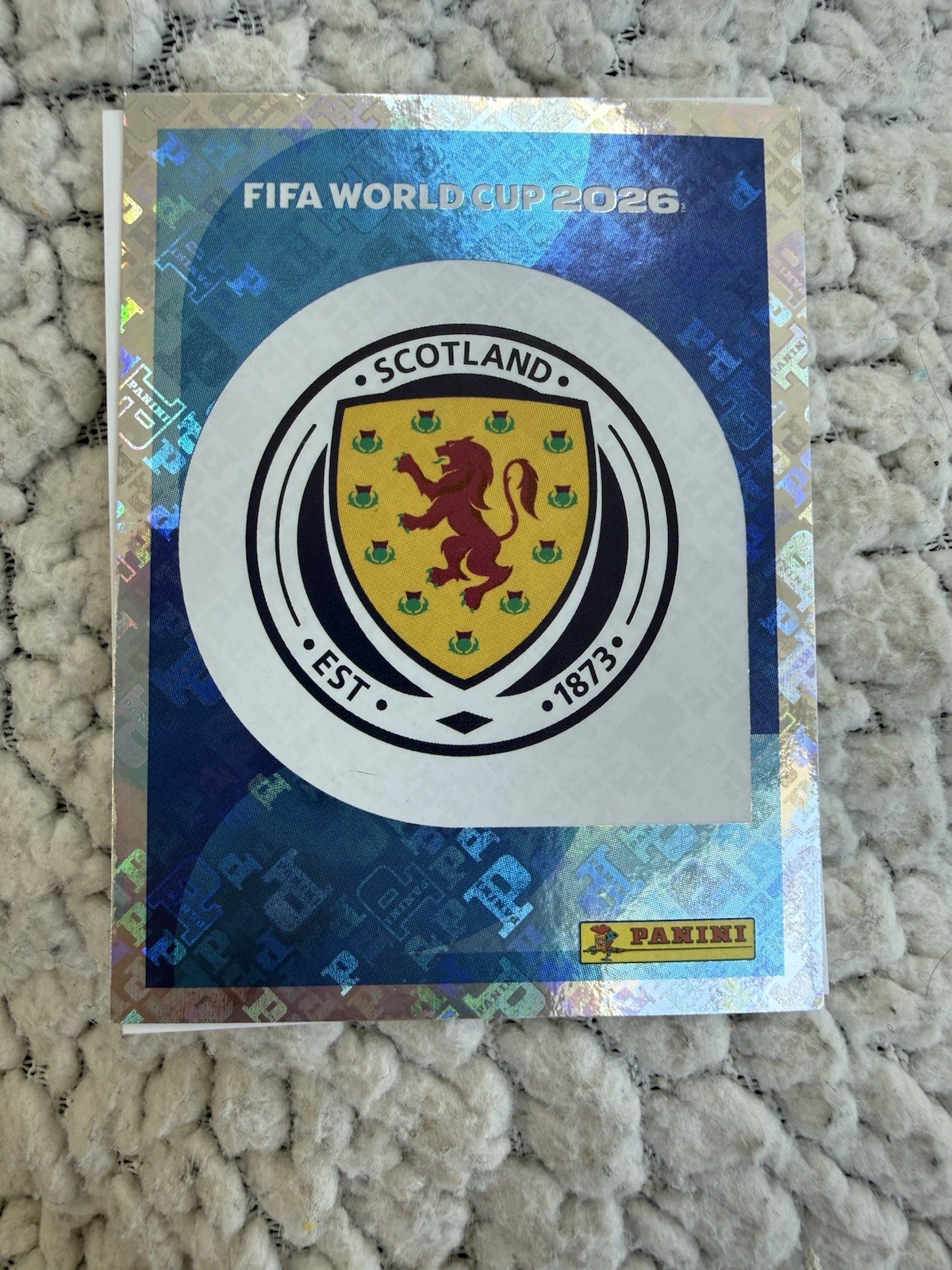 SCO1 panini fifa world cup 2026 sticker