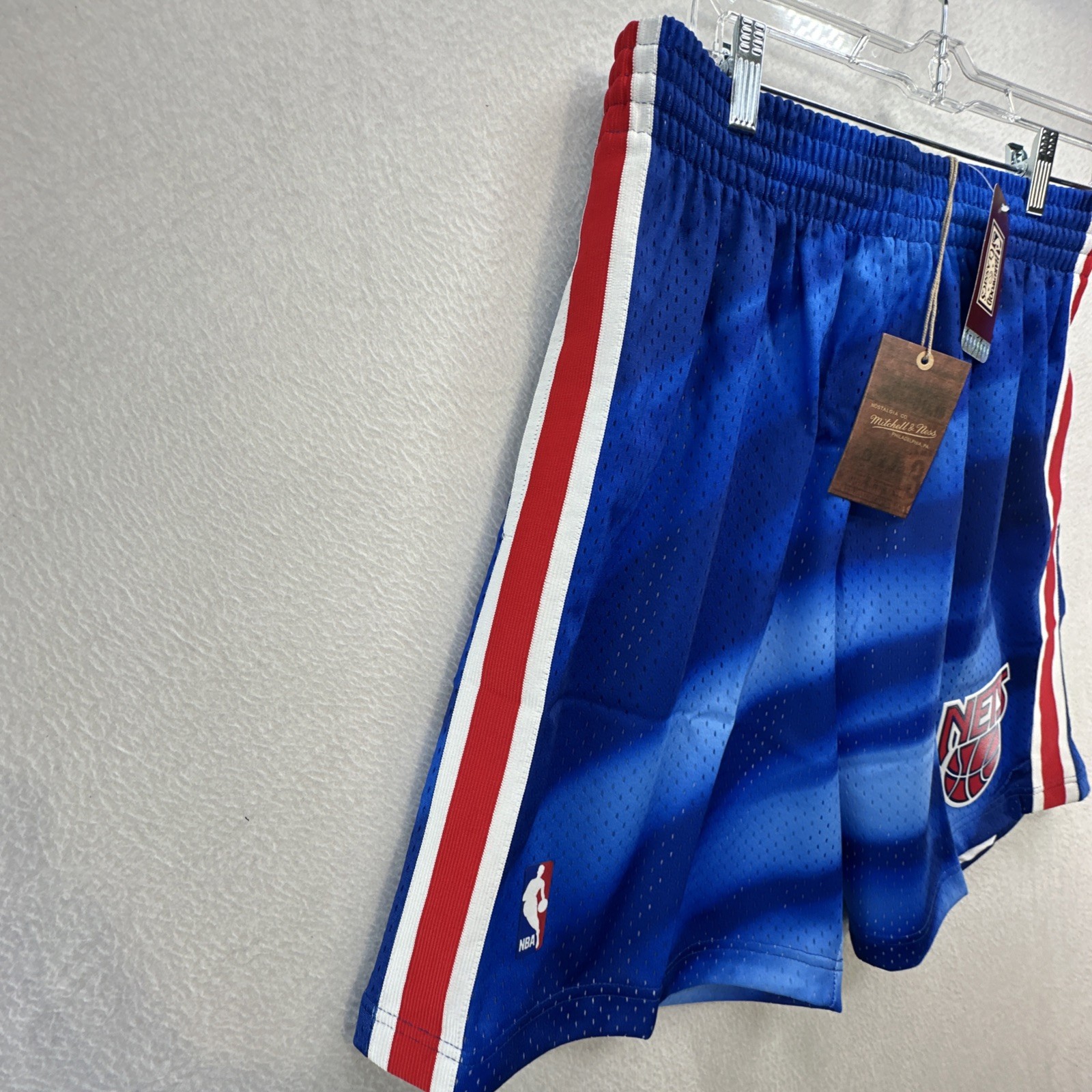New Jersey Nets 1990 Basketball Shorts NBA MITCHELL & NESS Swingman Mens Large