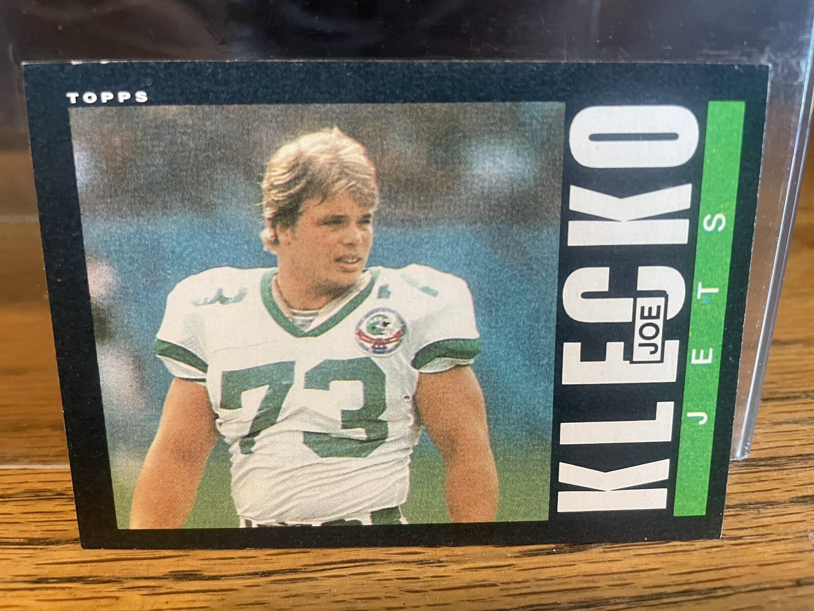 1985 Topps Football Joe Klecko #341 Nr. Mt. Straight From Pack To Sleeve
