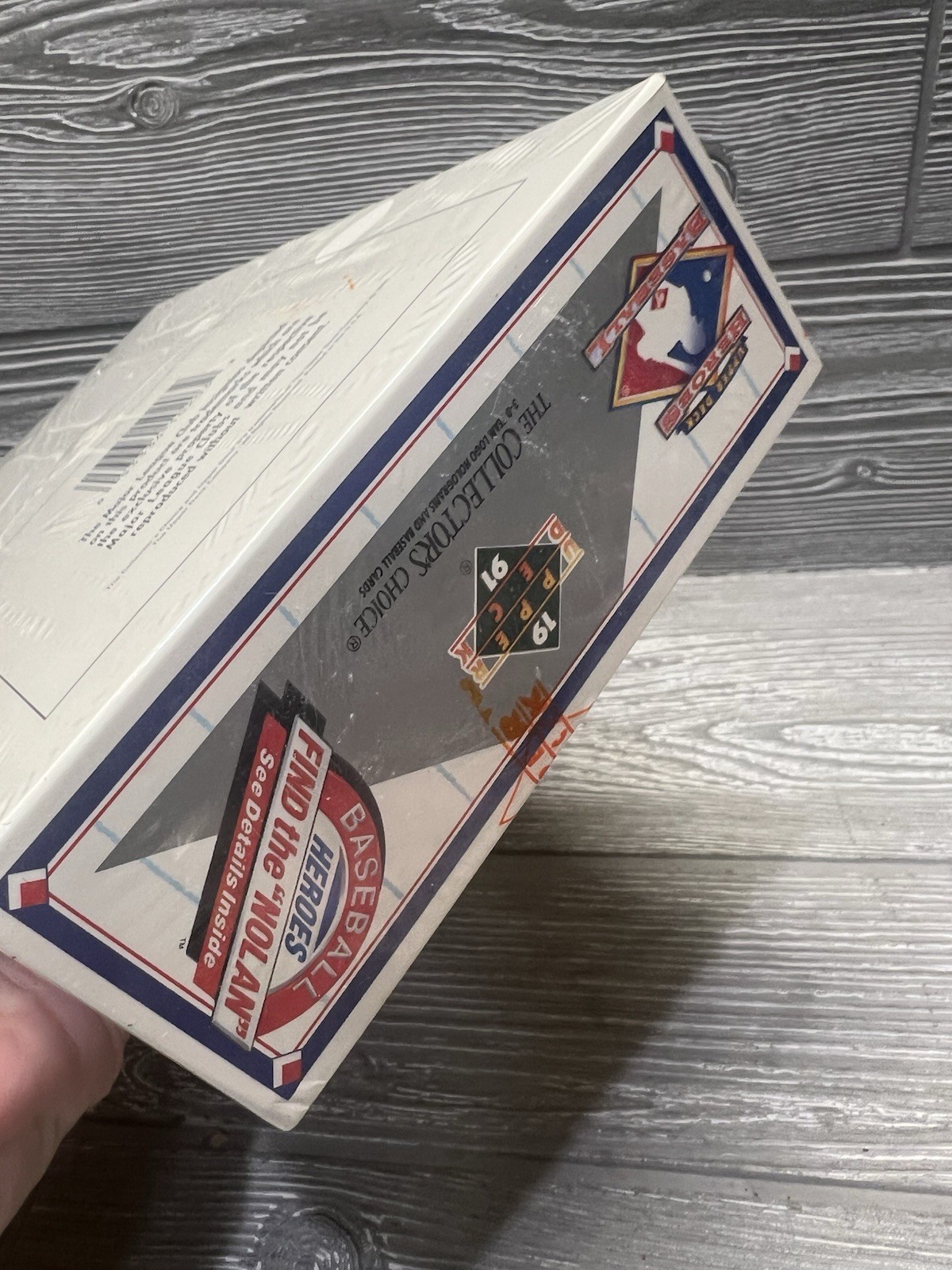 1991 Upper Deck Low Series Baseball Wax Box Find The Nolan Factory Sealed