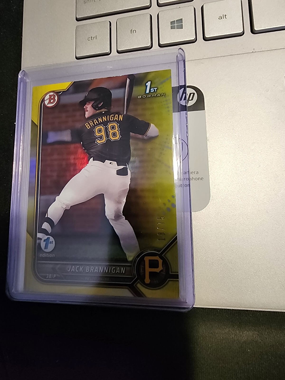 2022 BOWMAN BD – 154 JACK BRANIGAN 18/75 1ST BOWMAN 1ST EDITION