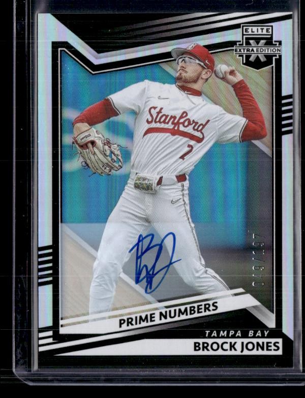 2022 Panini Elite Extra Edition #65 Brock Jones Prime Numbers Signatures A SN,AU