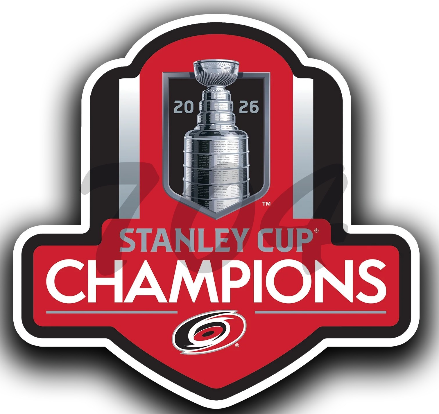 Carolina Hurricanes 2026 Champions Sticker Decal 5″