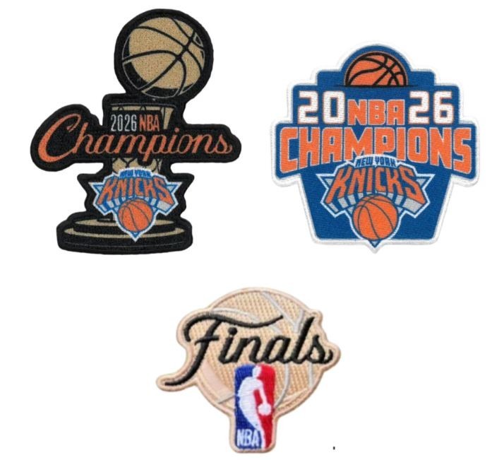 2026 NBA Champions New York Knicks 3 PC Iron On Embroidered Patch 3.5″ & 2.5″