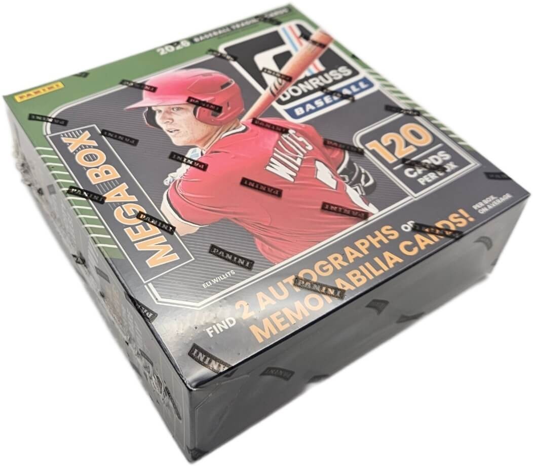 2026 Panini Donruss Baseball Factory Sealed 6 Pack Mega Box 120 Cards 2 Hits!