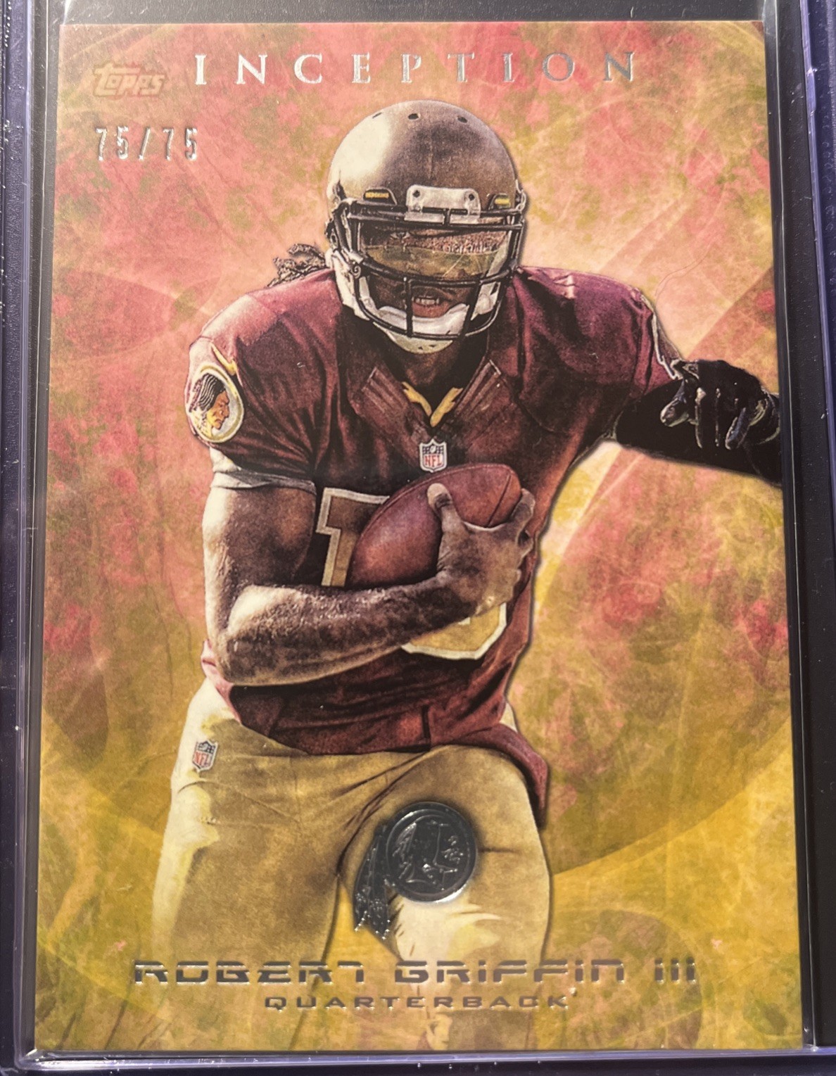Robert Griffin III 2013 Topps Inception SSP 75/75 eBay 1/1 Bookend Redskins