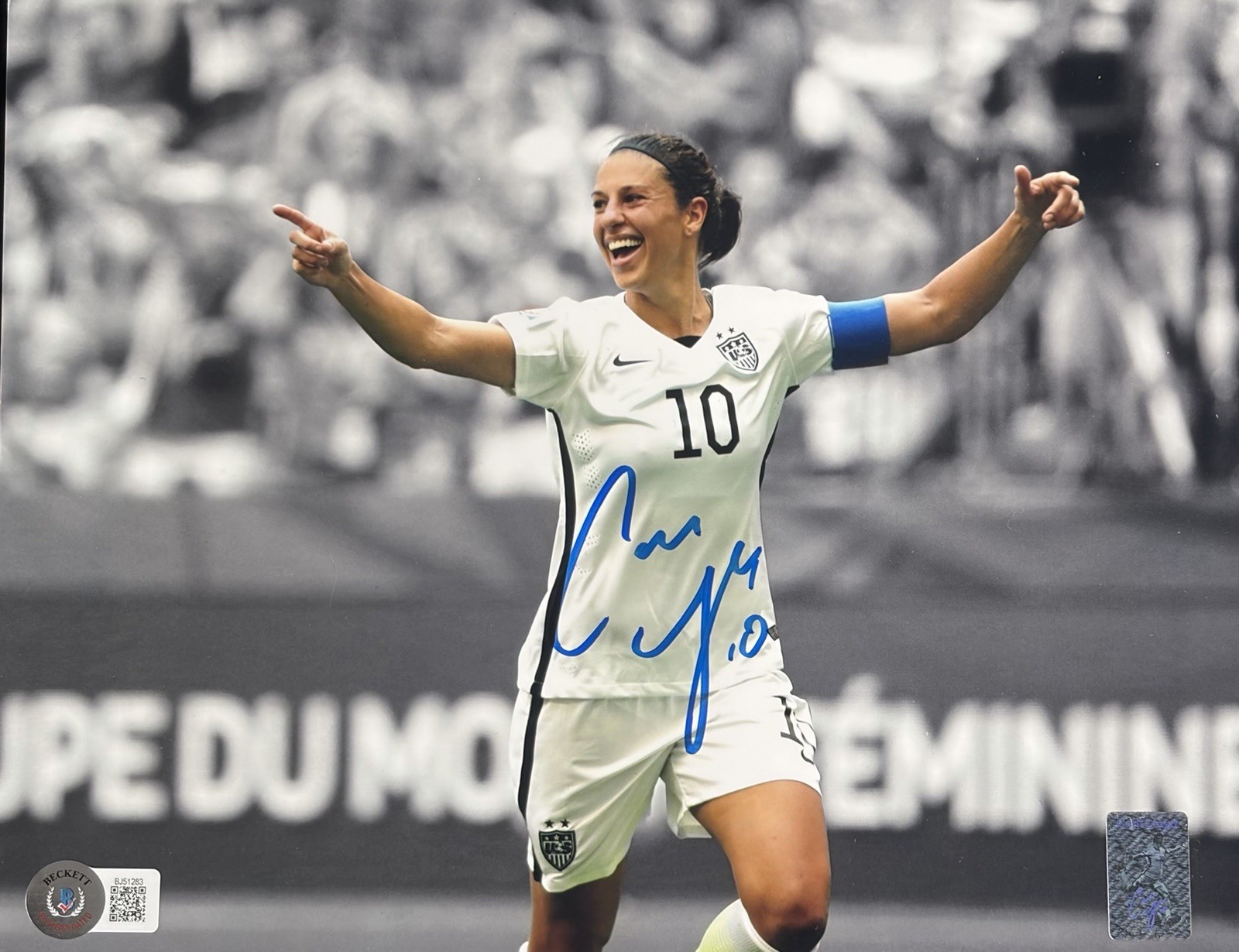 Carli Lloyd Signed Autographed 8X10 Photo Soccer Star Team USA BAS Beckett COA