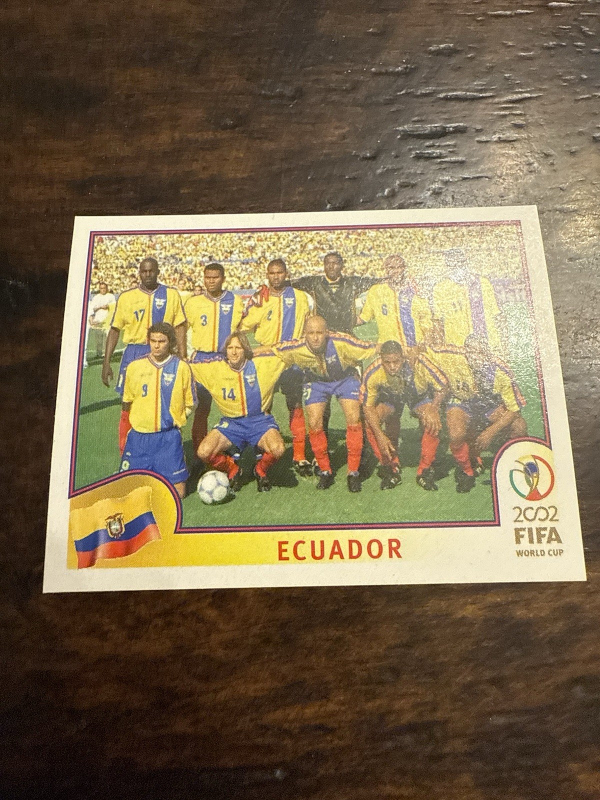 514 Team Ecuador – Panini FIFA World Cup 2002 BLACK BACK
