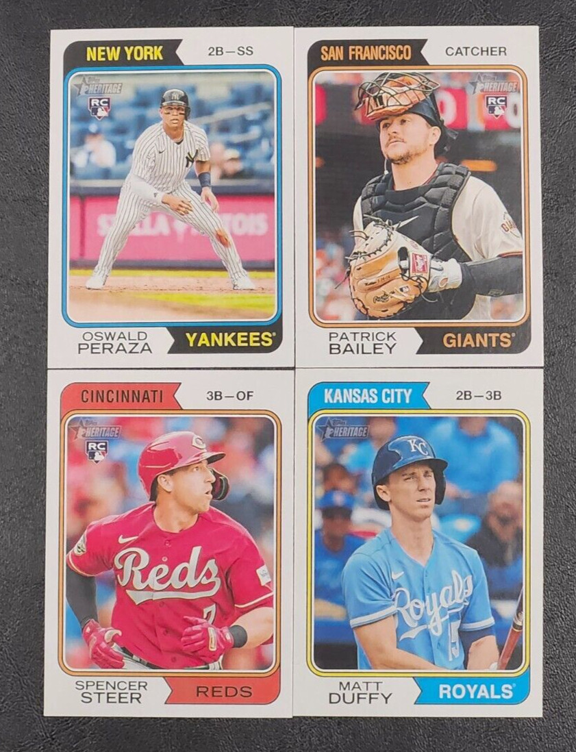 2023 Topps Heritage High Numbers SHORT PRINTS 701-725 with Rookies You Pick