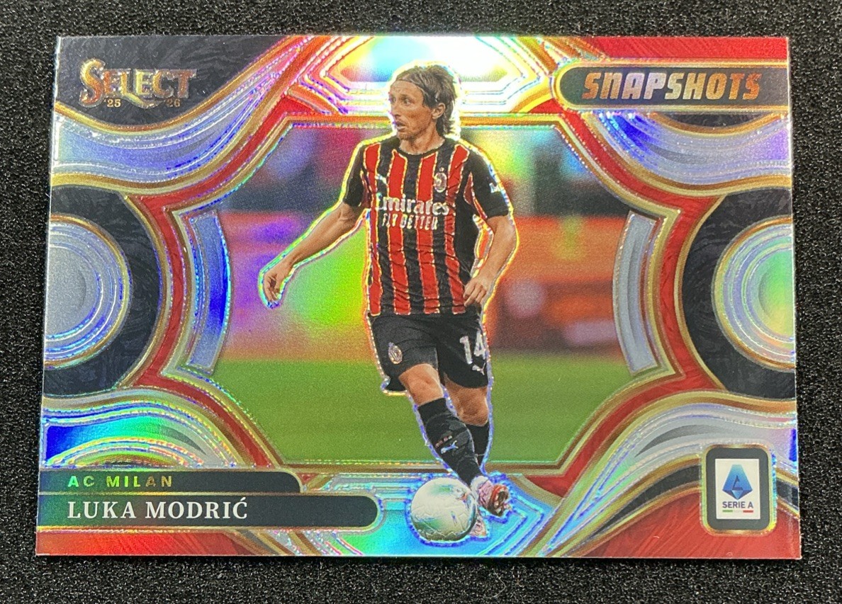 2025-26 SELECT SERIE A SOCCER SILVER PRIZM SNAPSHOTS LUKA MODRIC