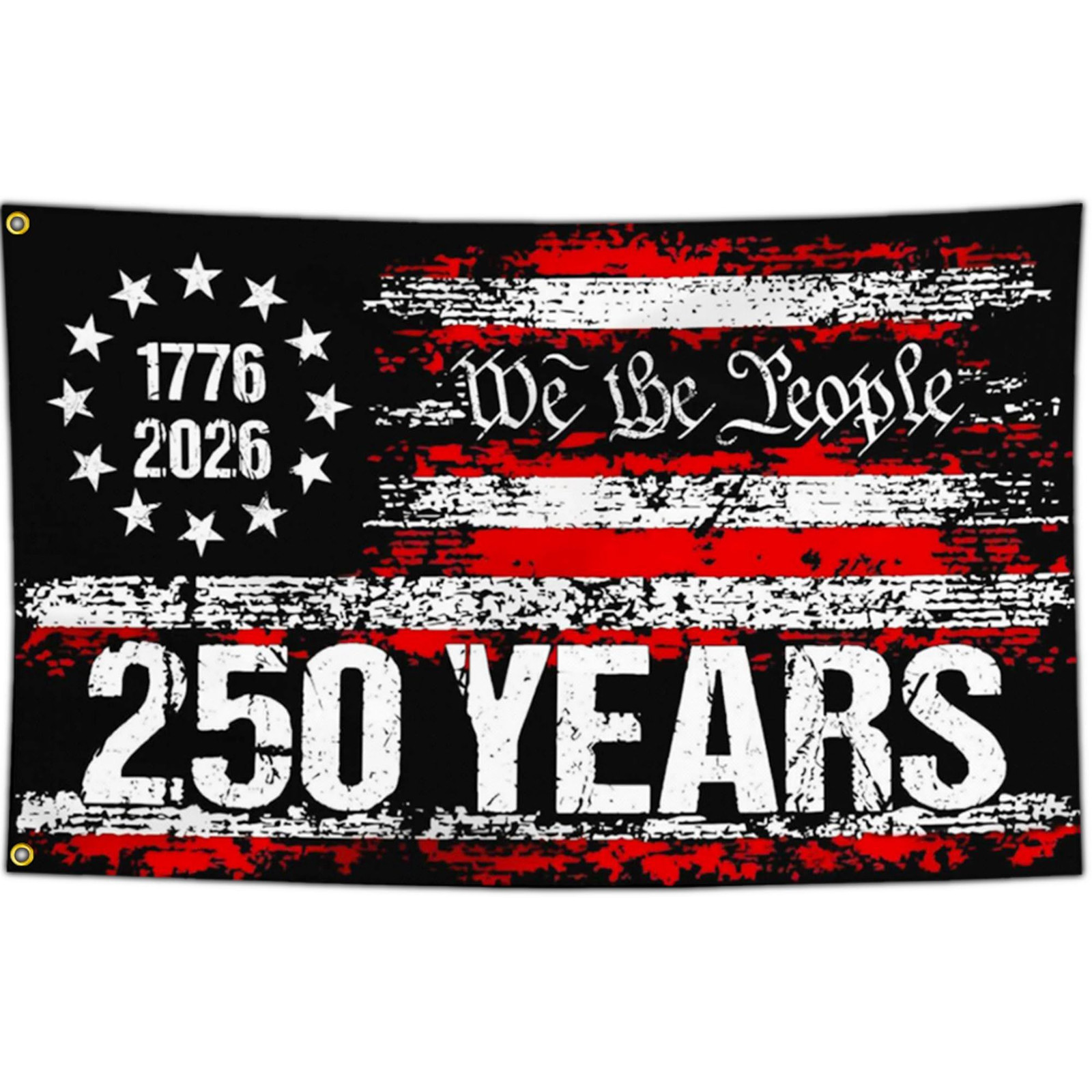 Yesuavt 250 Anniversary USA Flag 250th Years American Black