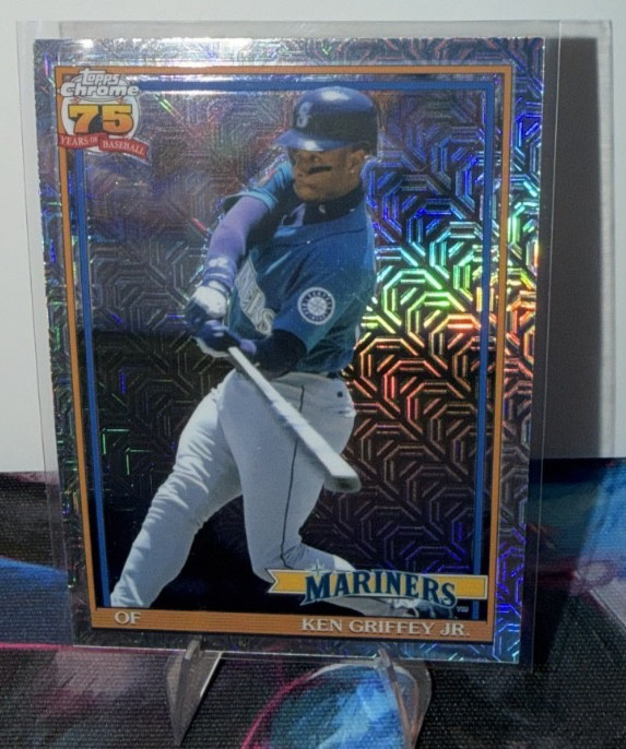 KEN GRIFFEY JR 2022 TOPPS CHROME 75 MOJO REFRACTOR #91C-51 MARINERS A Q5729
