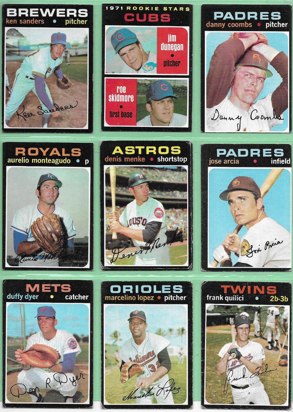 1971 Topps Baseball – Pick Your Cards & Fill Your Sets – Cards (8-223)