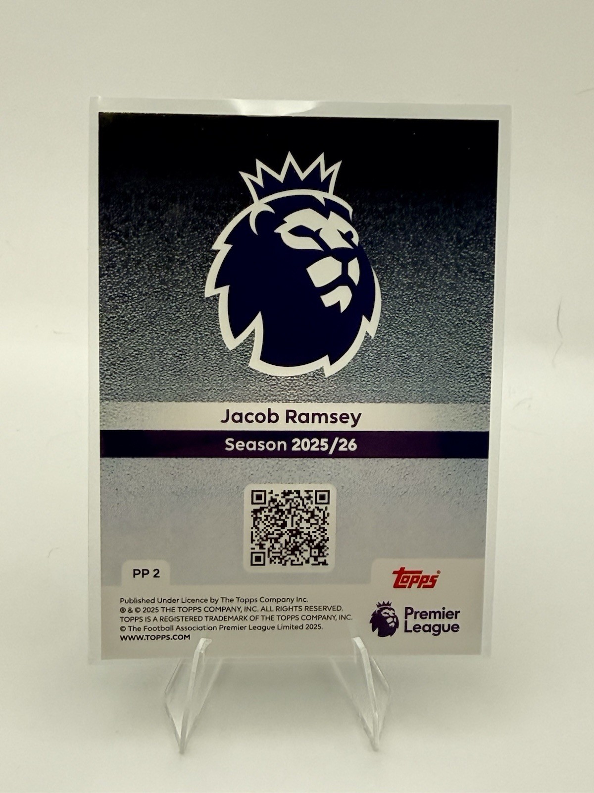 Topps 2025-26 Premier League Ultra Limited Jacob Ramsey PP 2 Aston Villa Soccer