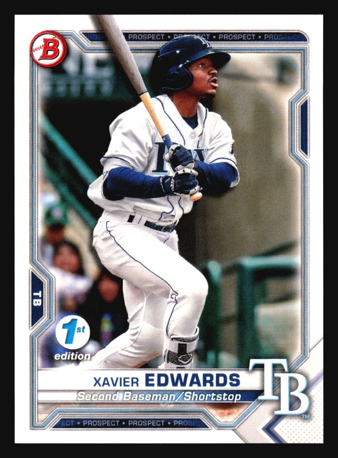 2021 Bowman 1st Edition Xavier Edwards #BFE-101