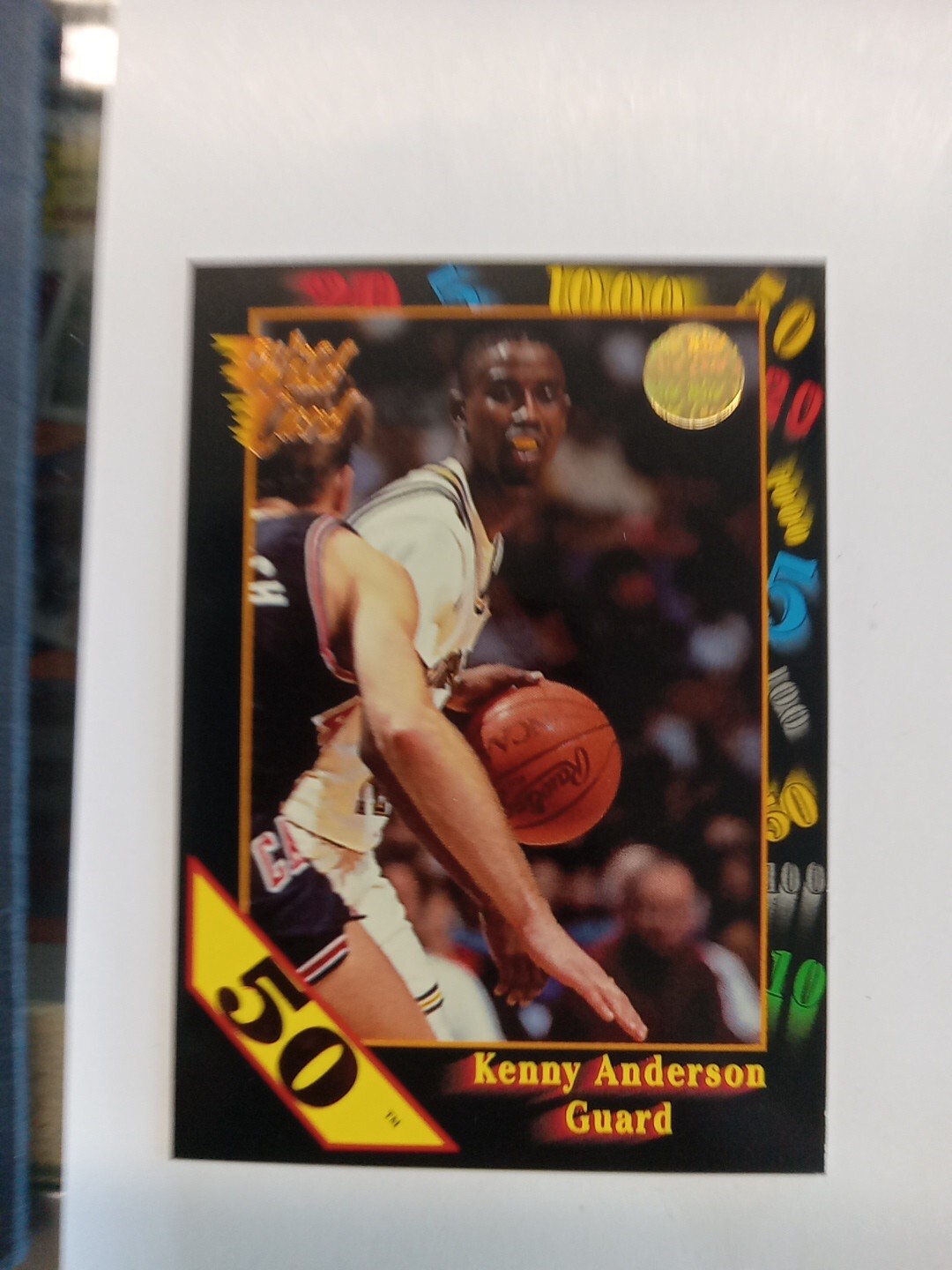 1992 Wild Card Collegiate 50 Stripe Kenny Anderson #96 Georgia Tech Free Ship!!