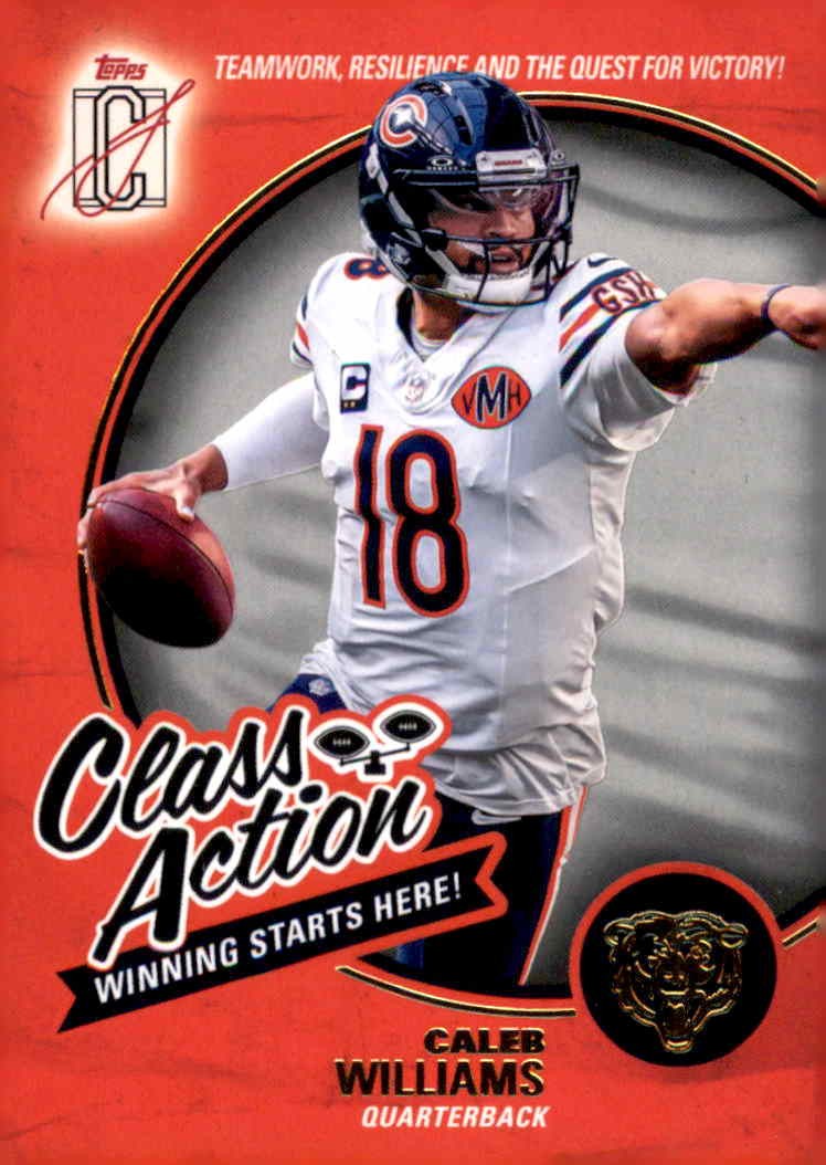 Caleb Williams 2025 Topps Signature Class Class Action