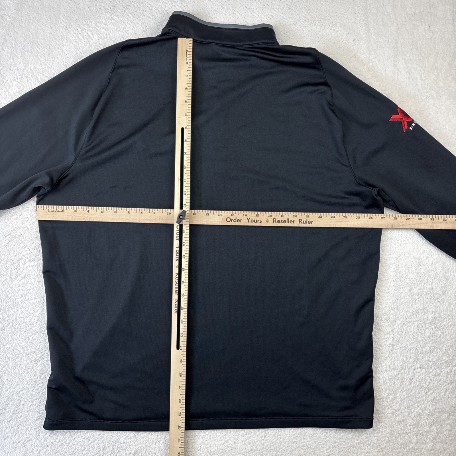 GEORGIA BULLDOGS x NIKE Mens 1/4 Zip 2XL Black Dri-FIT Performance Pullover UGA