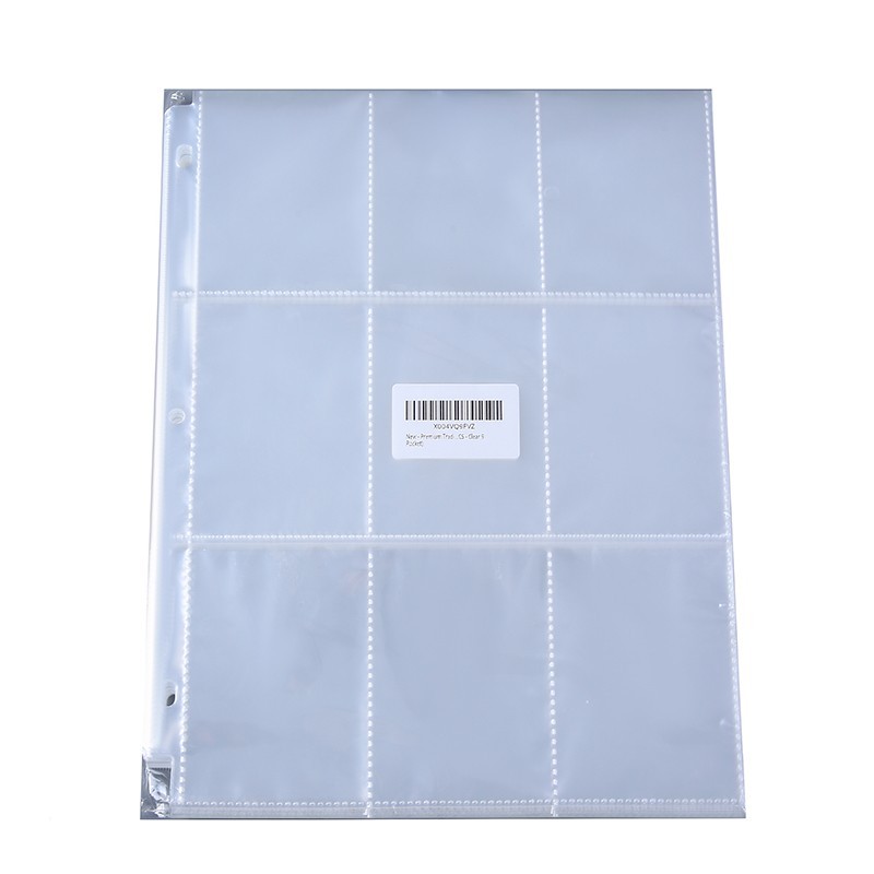 Trading Card Album Binder Protector Page Sleeves 18 Pocket x 120 Sheets Baseball