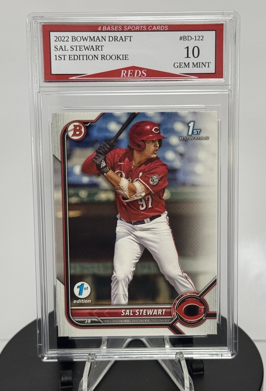 2022 Bowman Sal Stewart Bowman 1st Edition / 1st Rookie Card #BD-122 Gem Mint 10
