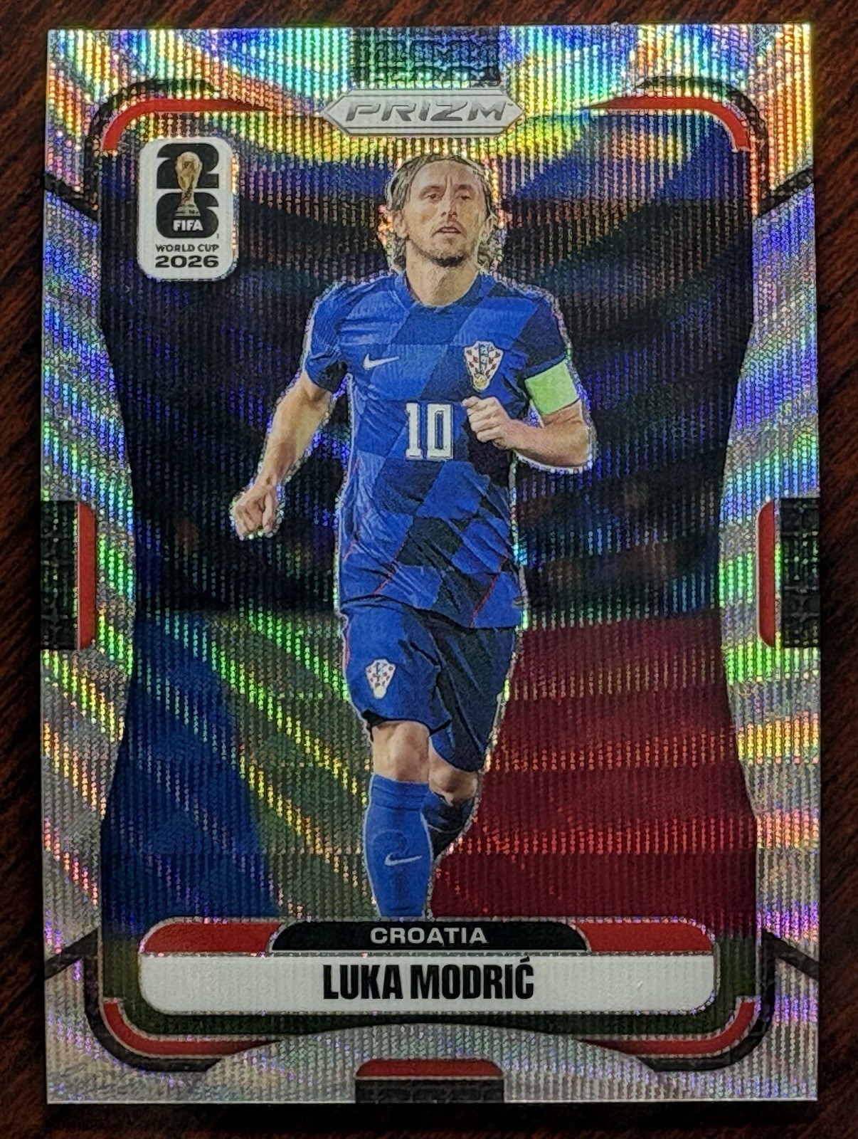 2026 Panini Prizm FIFA World Cup Luka Modric Silver Wave SP Croatia #200