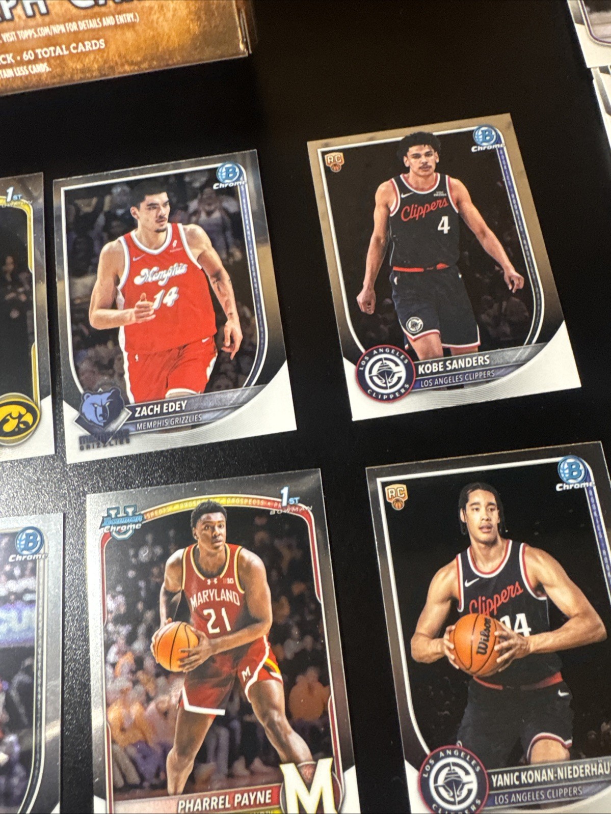 2025-26 Bowman Basketball Value Box NBA Chrome Topps Blaster