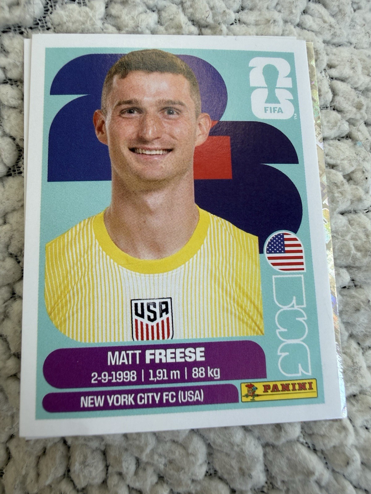 USA2 panini fifa world cup 2026 sticker