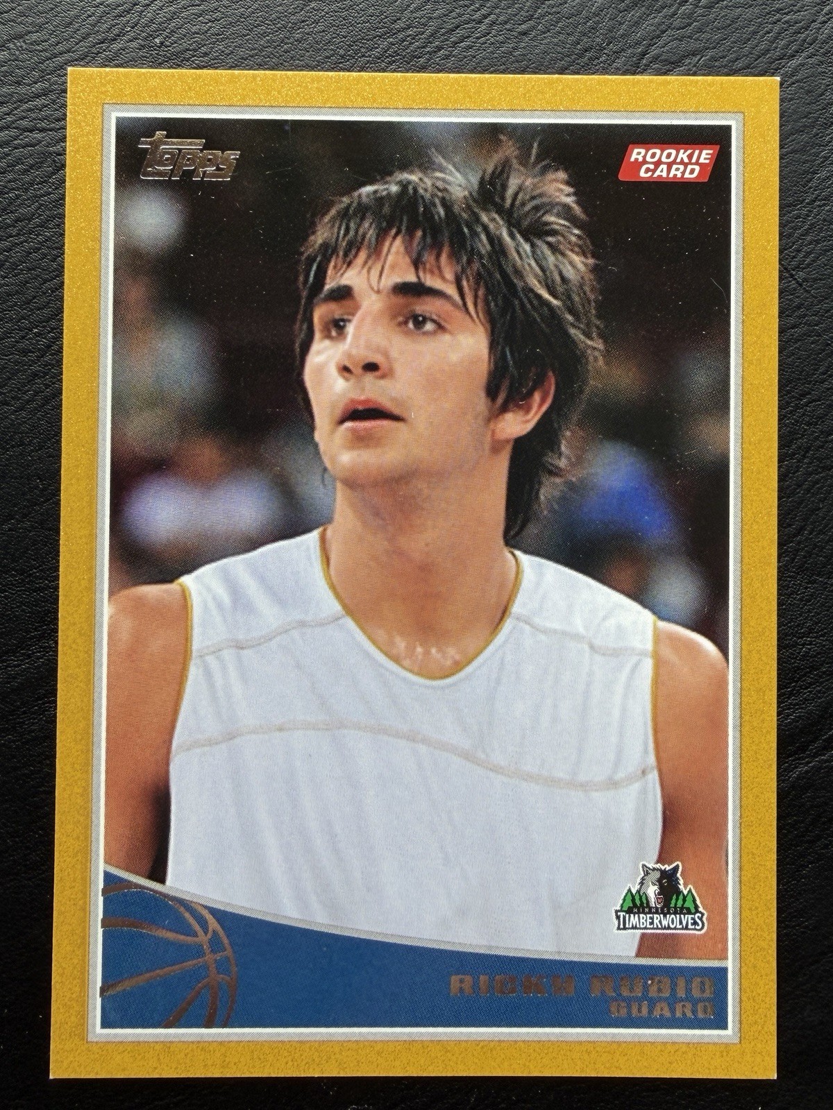 Ricky Rubio Topps 2009-2019 Rookie Card #317 – Gold Border 1081/2009