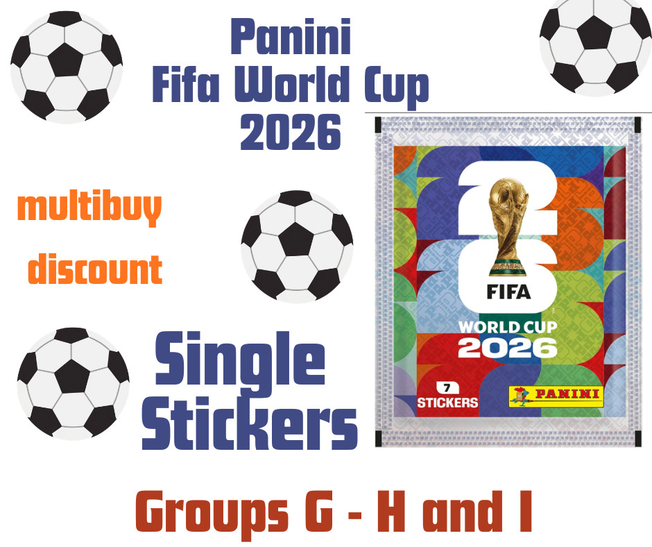Panini World Cup 2026 Sticker Collection – GROUP G – GROUP H – GROUP I