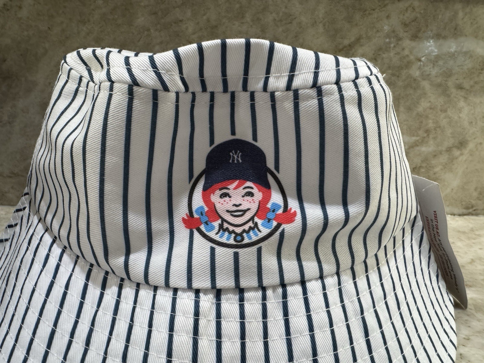 New York Yankees x Wendy’s Bucket Hat ONE SIZE FITS MOST Pinstripes 2025 SGA