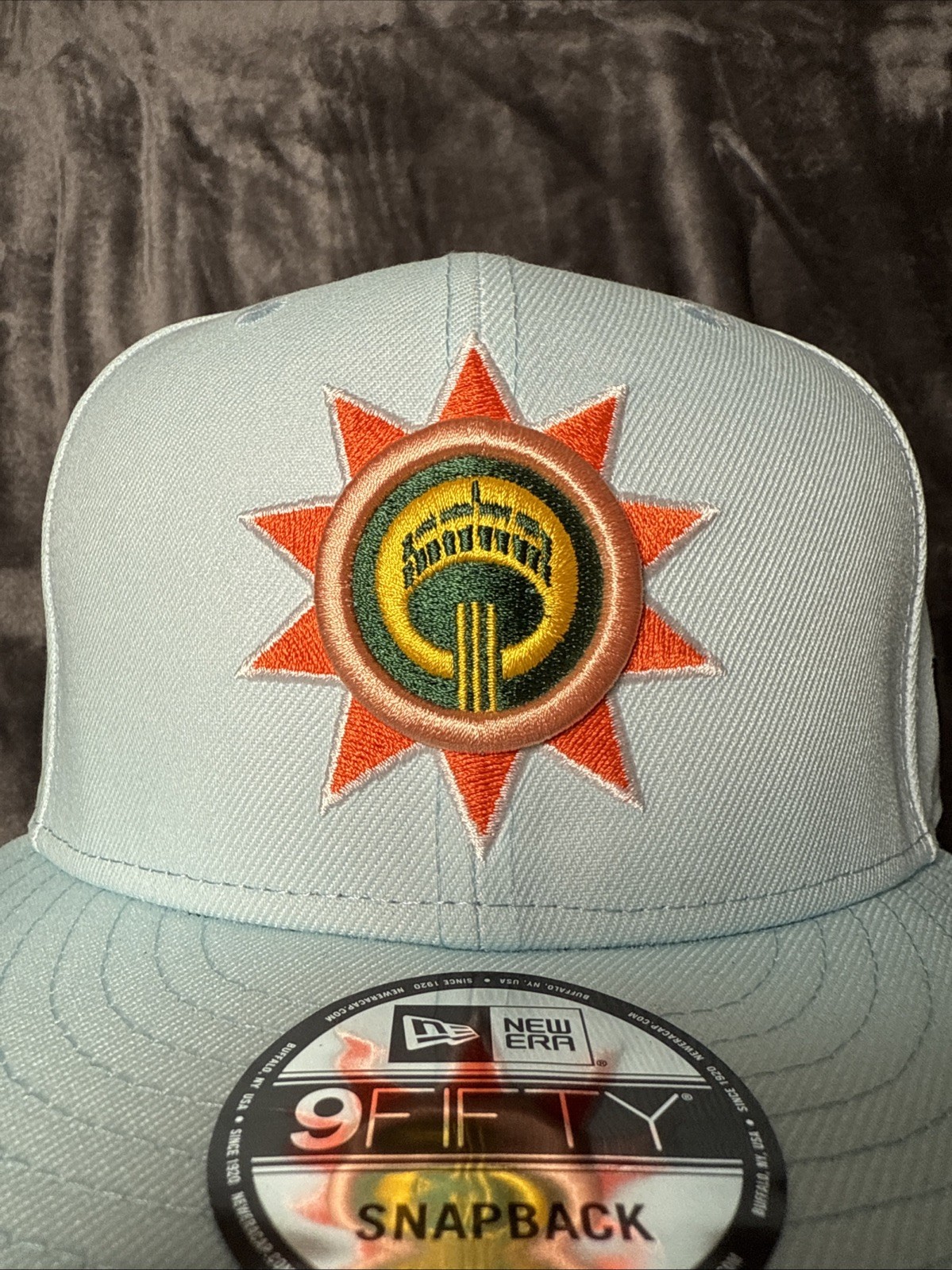 San Antonio Spurs NBA Light Blue New Era 9Fifty City Connect Snapback Hat