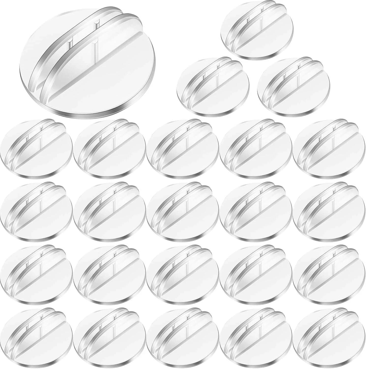 50 Pcs Clear Game Card Stand Holders for DIY Board Game Party Favor