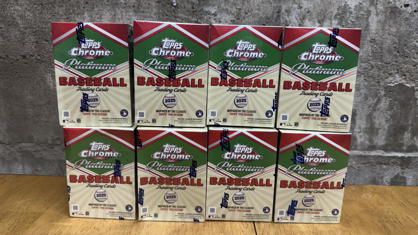 2025 Topps Chrome Platinum Baseball Blaster Box Factory Sealed Lot Of 8