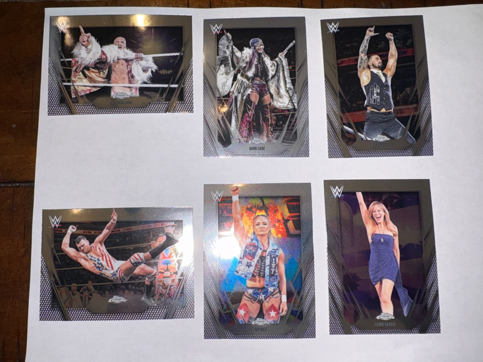 2026 TOPPS CHROME WWE BASE WRESTLING CARDS YOU CHOOSE DISCOUNTS FOR MULT WWF NXT