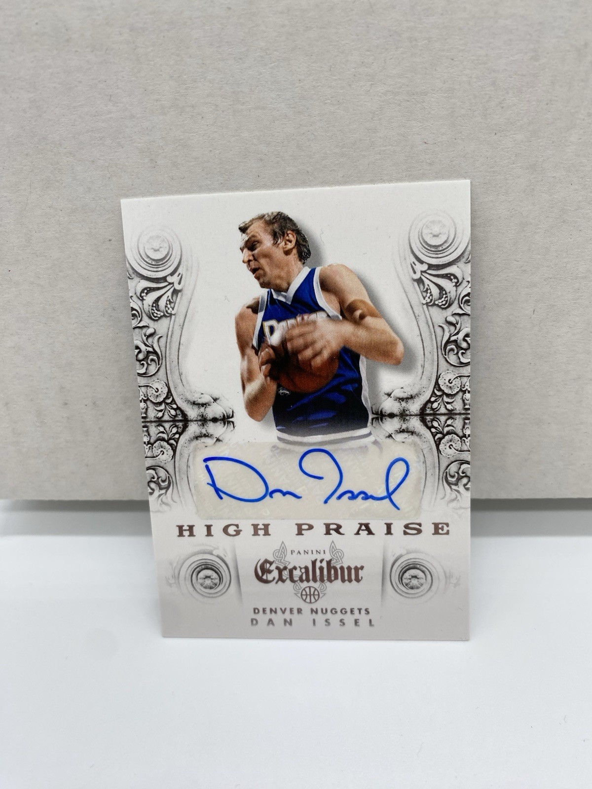 2014-15 Panini Excalibur Dan Issel Auto High Praise Nuggets Autograph