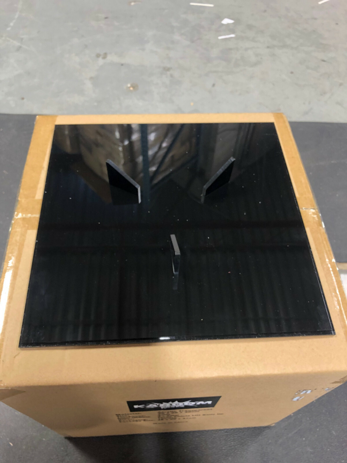 KABOOMBOX!! Basketball,Soccerball, Football Display Case Box w/ Black Base + UV