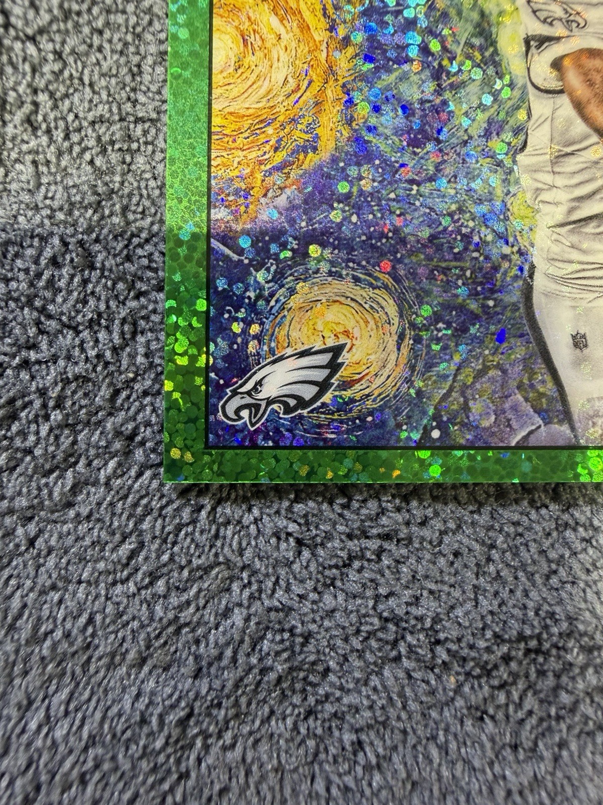 2025 Topps Cosmic- Stars in the Night Saquon Barkley STN-16 Green Space Dust /75