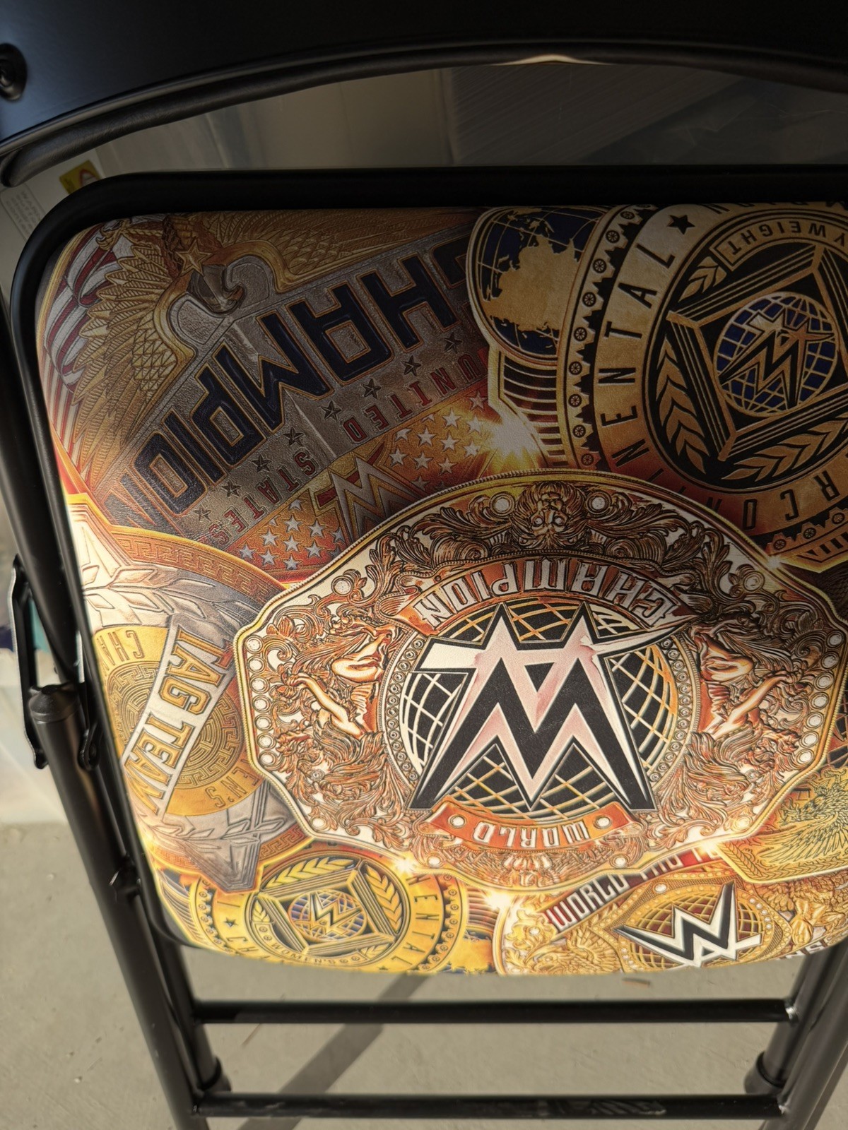 WWE Undisputed Champion Multi-Color Officially Licensed Folding Chair 2026