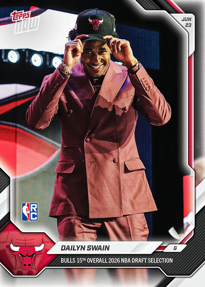 Dailyn Swain RC Draft 15th Bulls – 2025-26 NBA Topps NOW – Card DSWA Presale