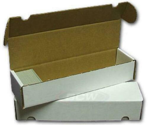 (10x) BCW 800 CT COUNT Corrugated Cardboard Storage Box-Sport Trading Card Boxes