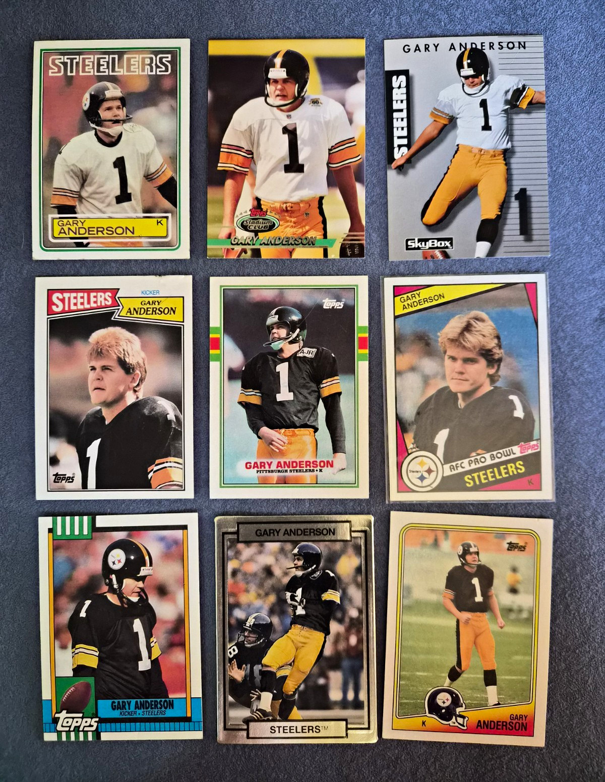 Pittsburgh Steelers NFL Kickers Card Lot – 42 Cards Gary Anderson And More