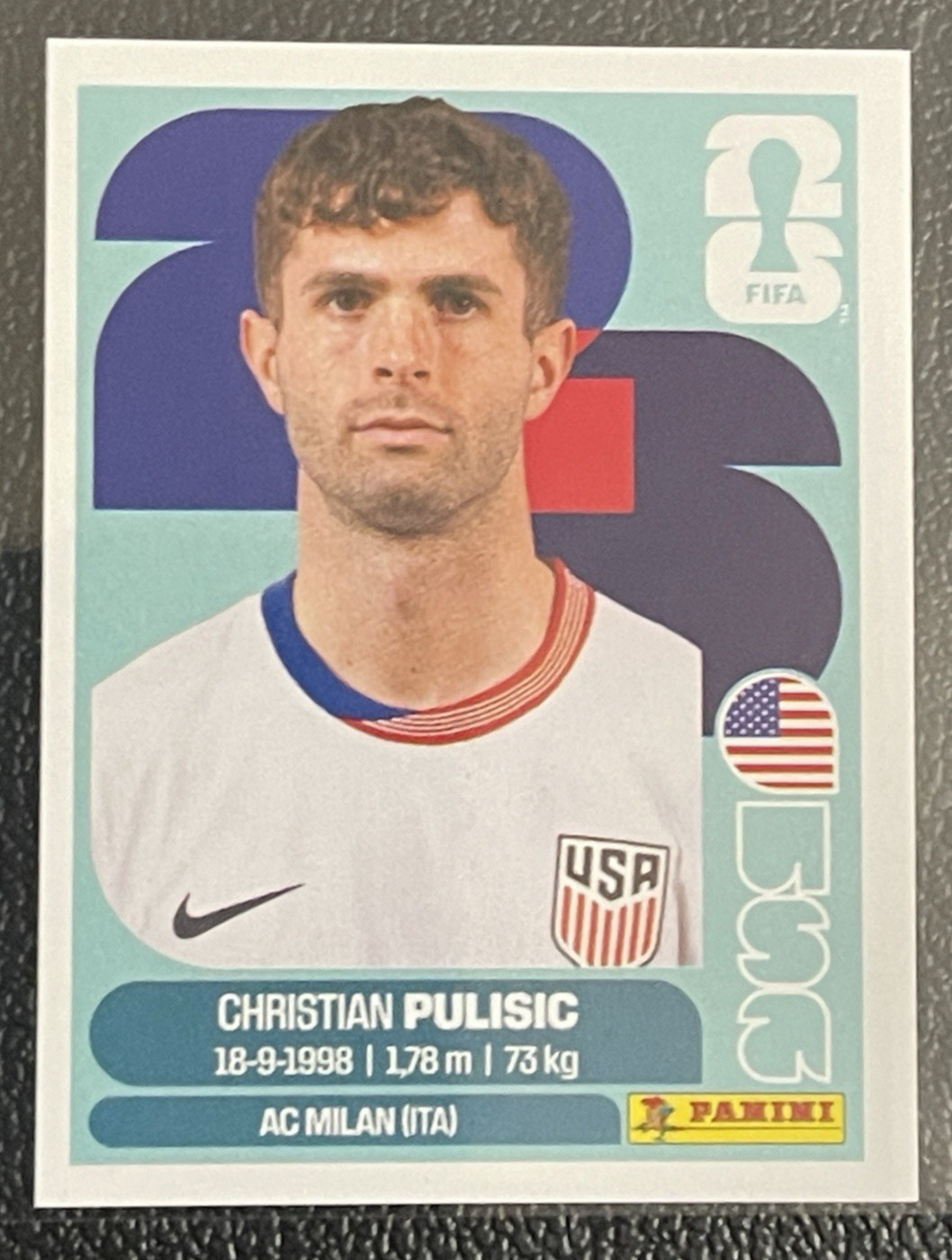 USA 1-20 Complete Panini World Cup 2026 Stickers + 5 Blue Parallels Pulisic
