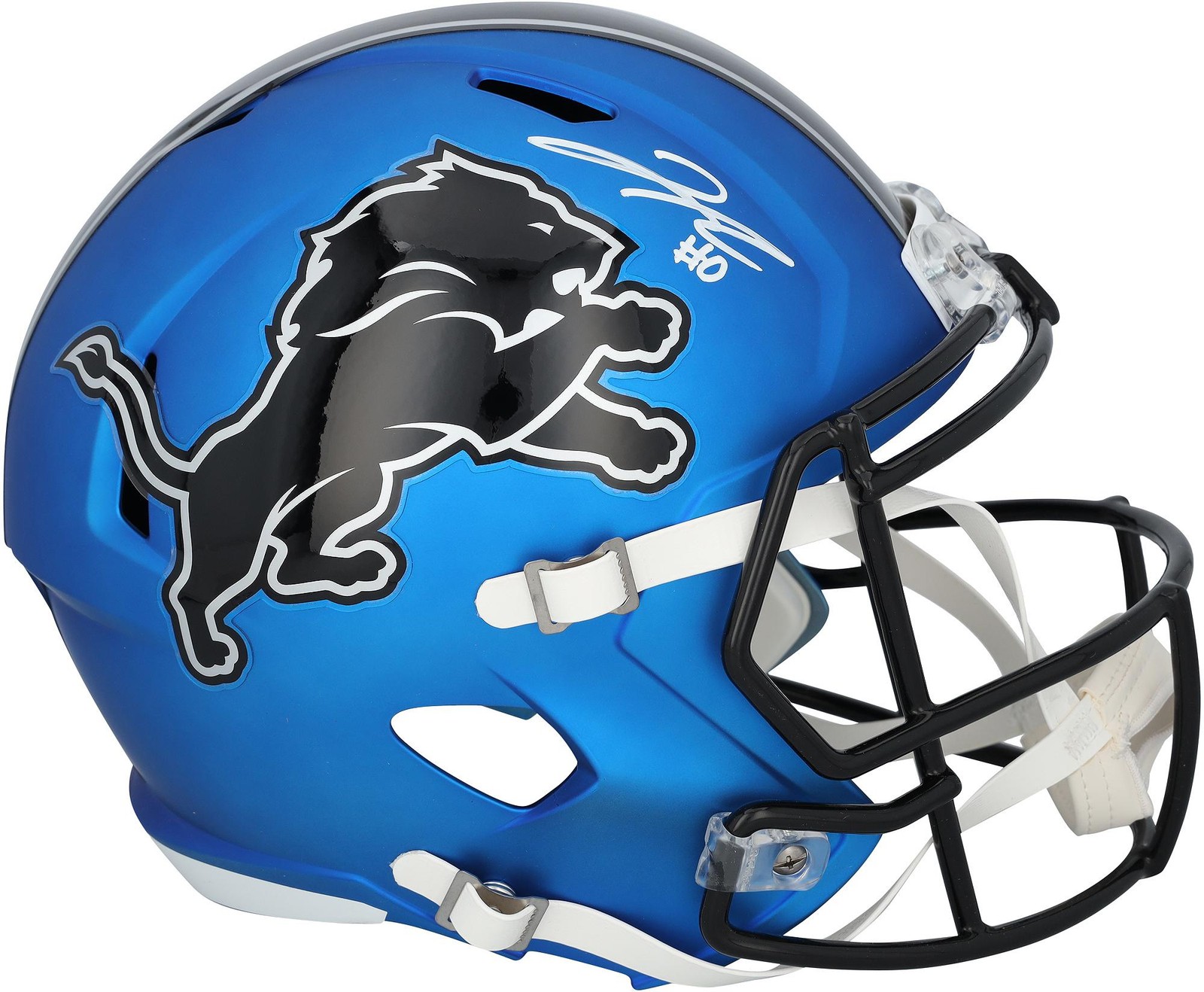 Autographed Jahmyr Gibbs Lions Helmet Fanatics Authentic COA Item#14639657