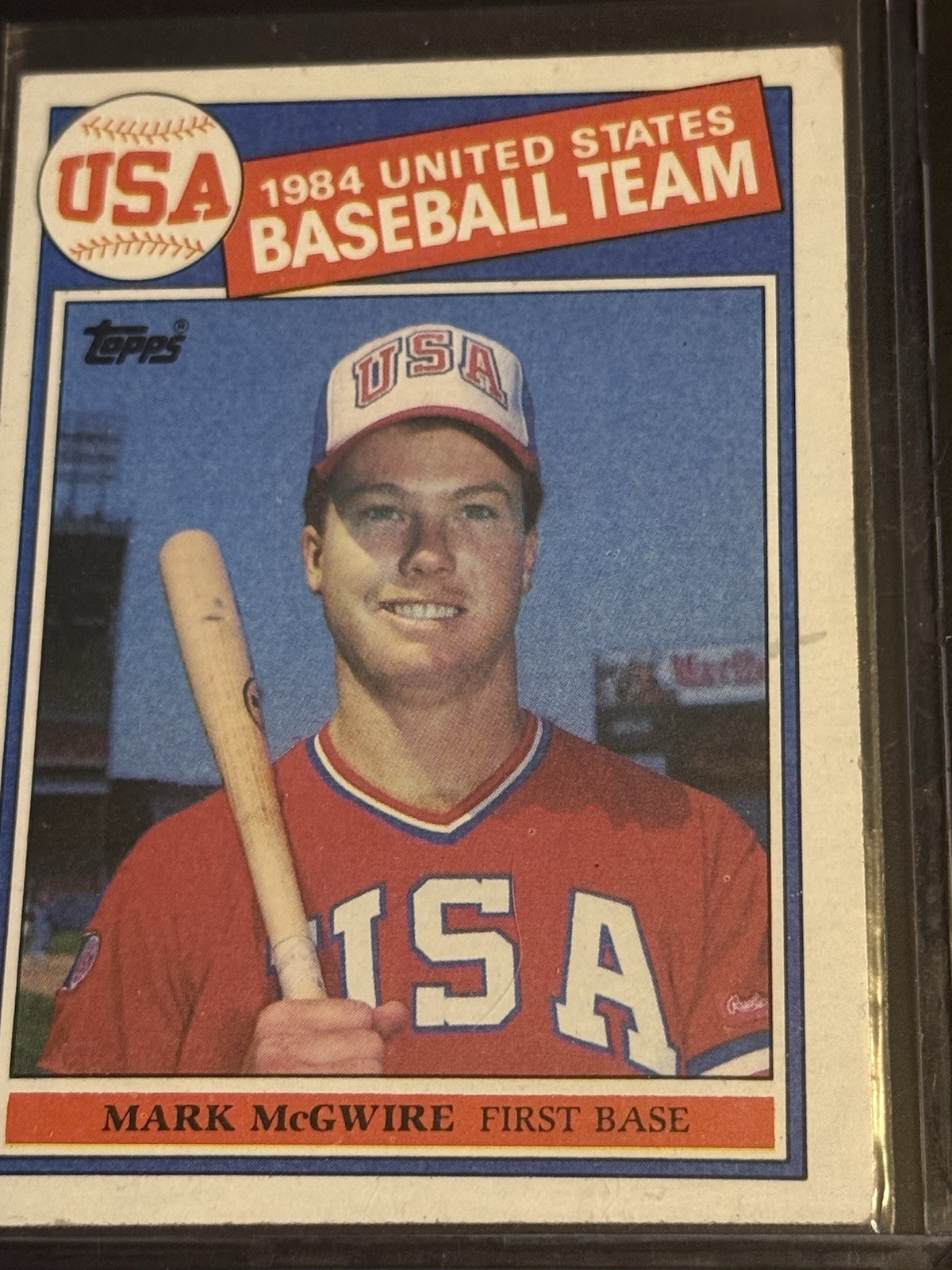 Topps 1985 Mark McGwire Rookie #401 USA Baseball United States Base Set